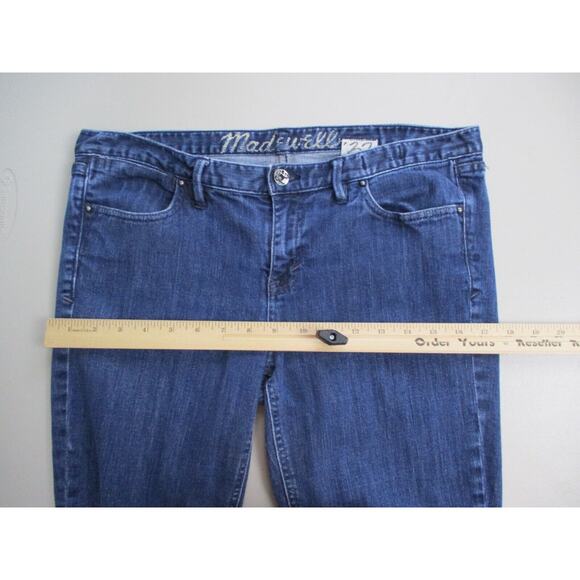 Madewell 37s Jeans 31x32 Mid Rise Skinny Raw Hem Ankle Fray Fits 33x29 - Picture 10 of 16